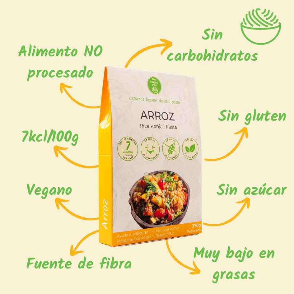 Arroz Konjac The Konjac Shop 270g