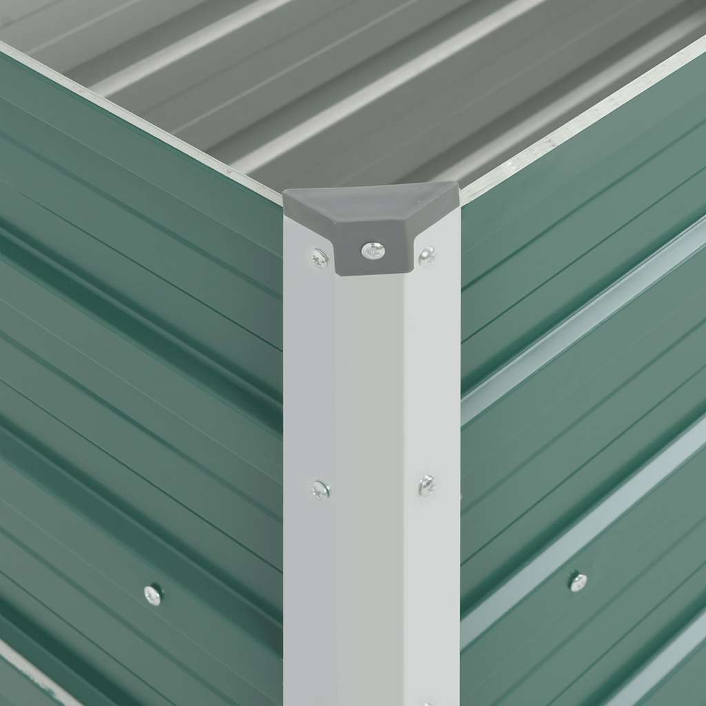 Arriate De Jardín De Acero Galvanizado Verde 100x40x45 Cm_5