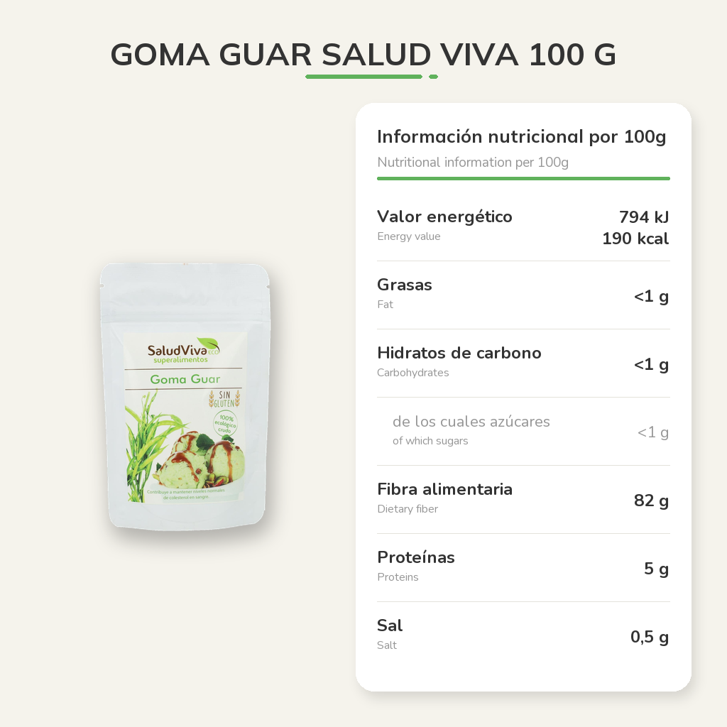Información nutricional