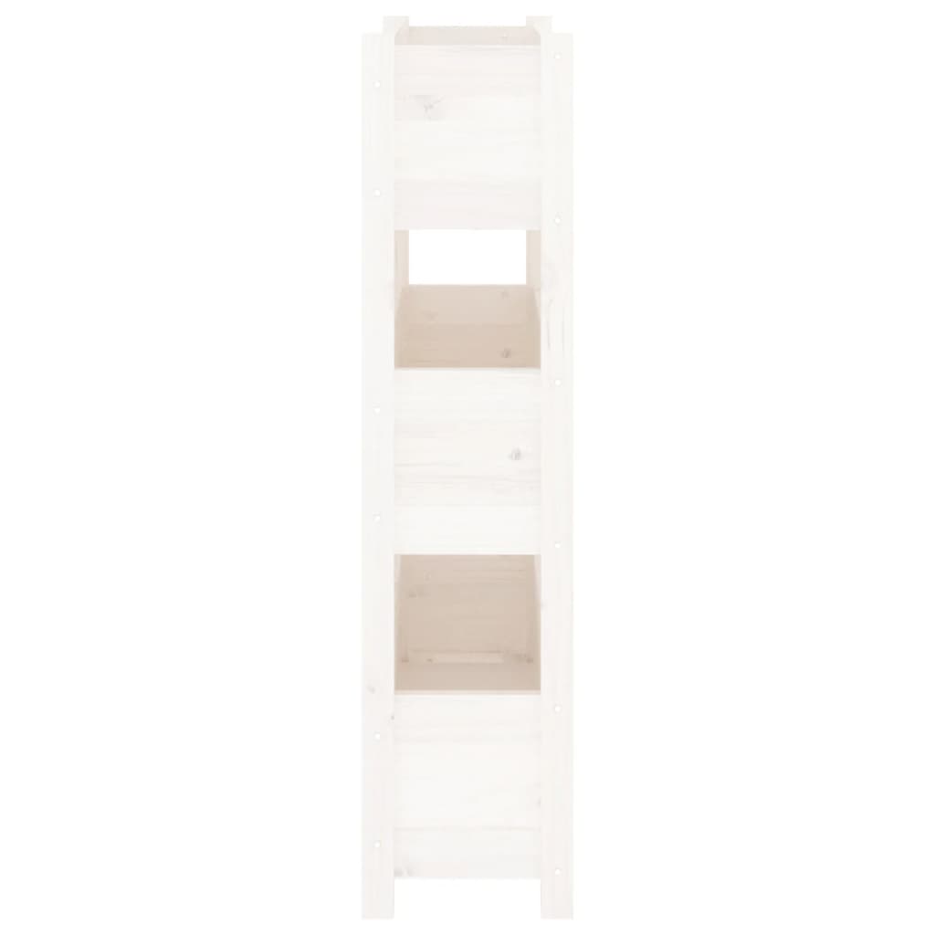 Jardinera De Madera Maciza De Pino Blanco 77x25x104,5 Cm_5