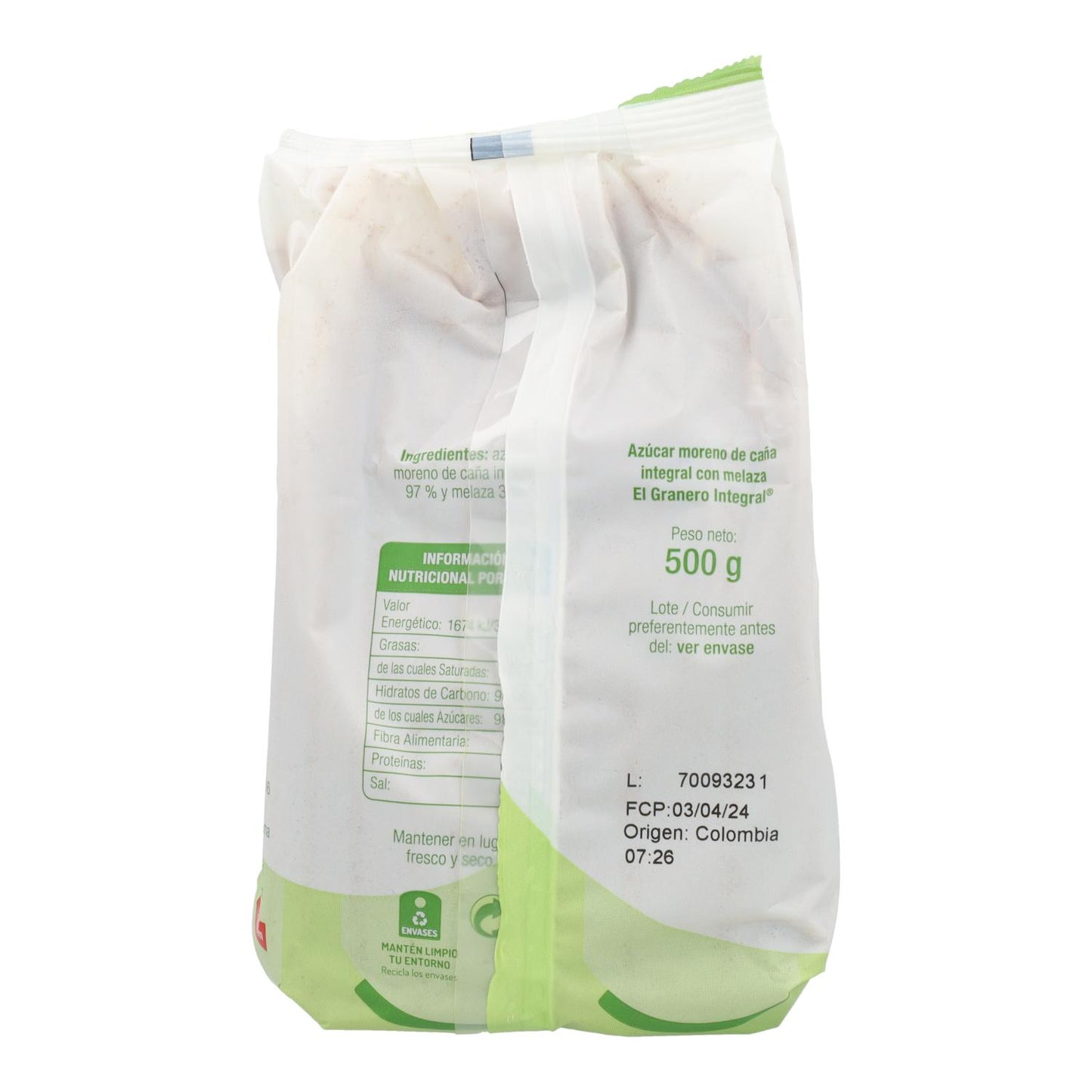 Açúcar Mascavado Integral com Melaço, 500 g El Granero