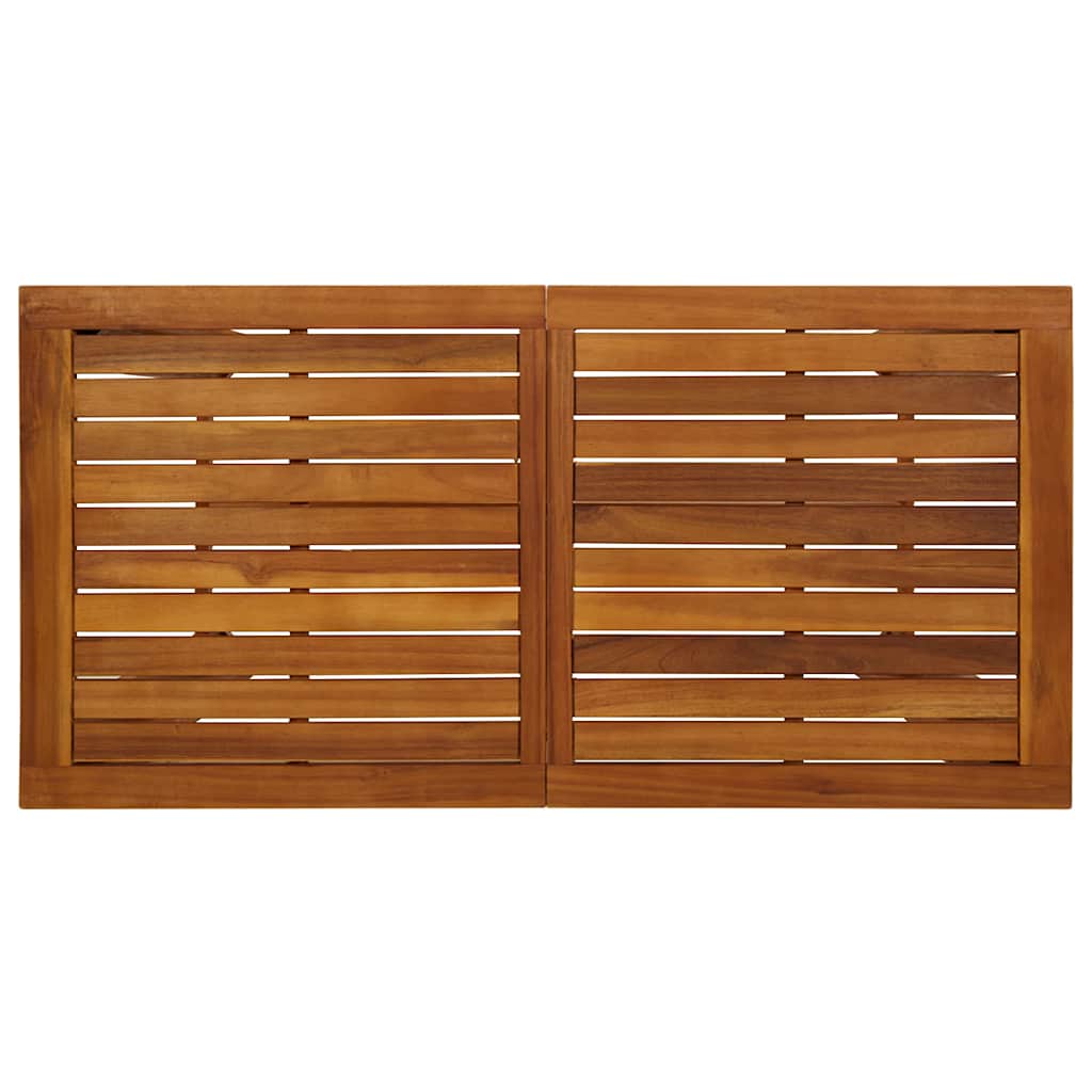 Mesa De Bar De Madera De Acacia Maciza 120x60x105 Cm_4