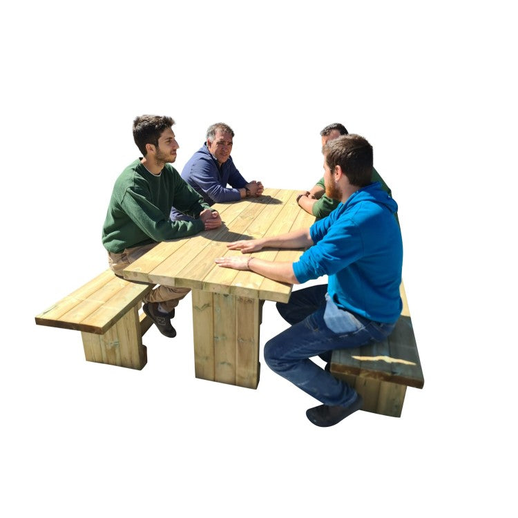 Mesa De Picnic Masgames Calella Con Bancos Independientes._5