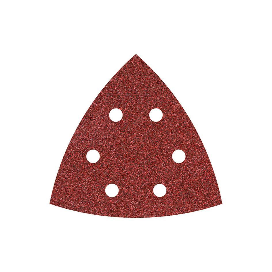 5 folhas de lixa adesivas perfuradas de 105 mm