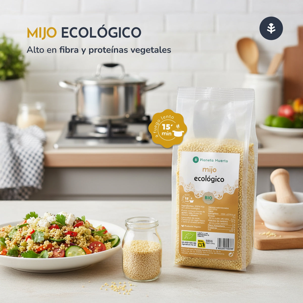 Milho descascado ECO Planeta Huerto 2,5 kg