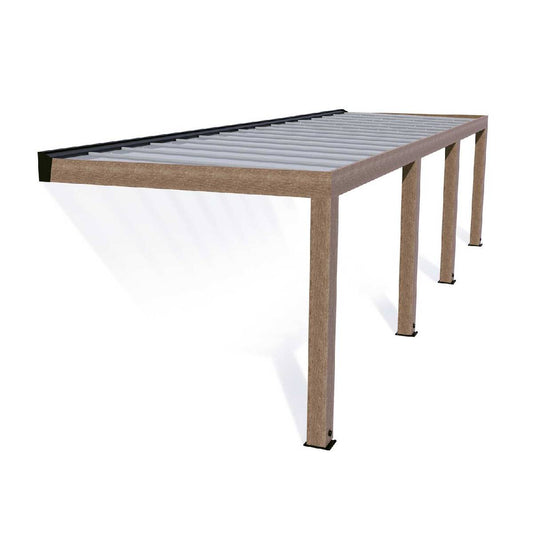 Pérgula anexa em madeira de cedro de Helsínquia 300x990 cm Canopia