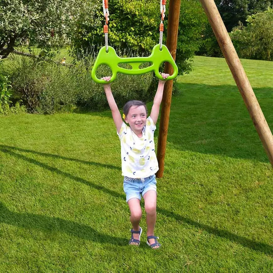 Conjunto de argolas e trapézio para baloiço Soulet