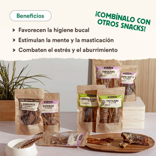 Mordedor natural Caravaca de cabra Wild Balance 60 g