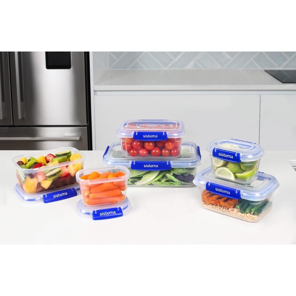 Pack de recipientes herméticos Klip It+ System, 6 unidades