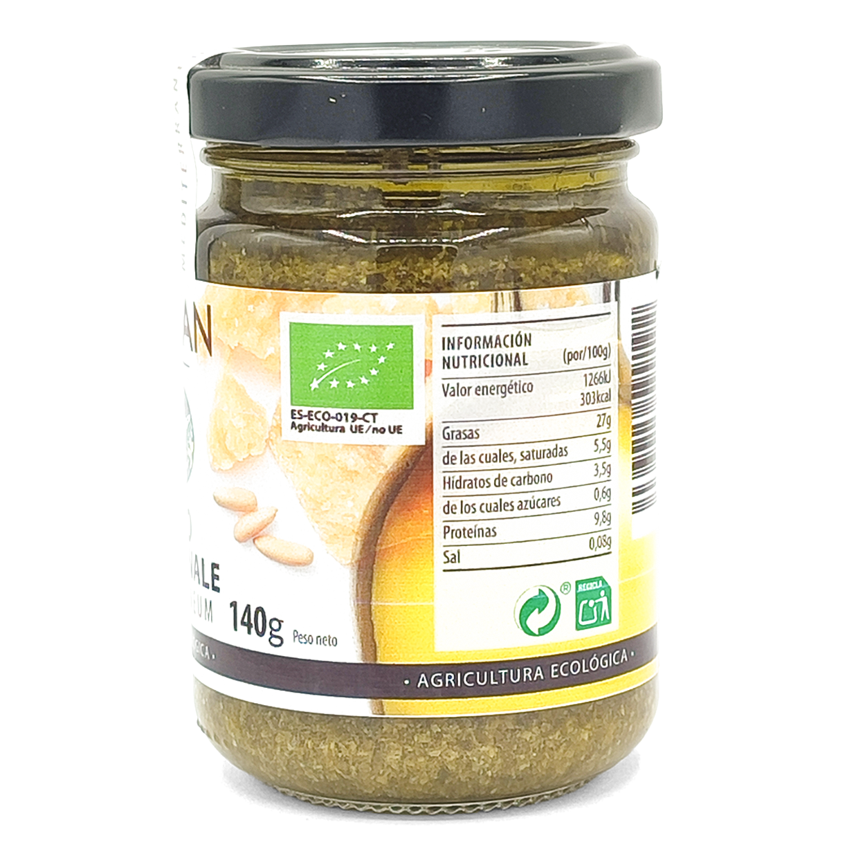 Pesto Tradizionale Con Piñones Eco Bionsan 140g_3