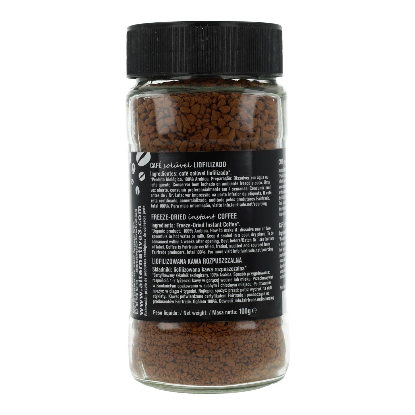 Café instantâneo liofilizado Bio Alternative 100g