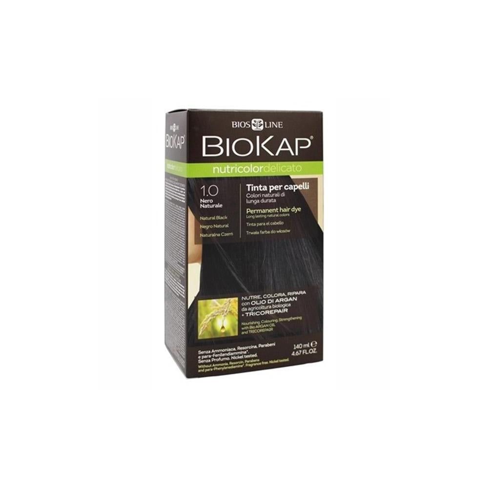 Corante Preto Natural Delicato Dye 1.0 Biokap 140 ml