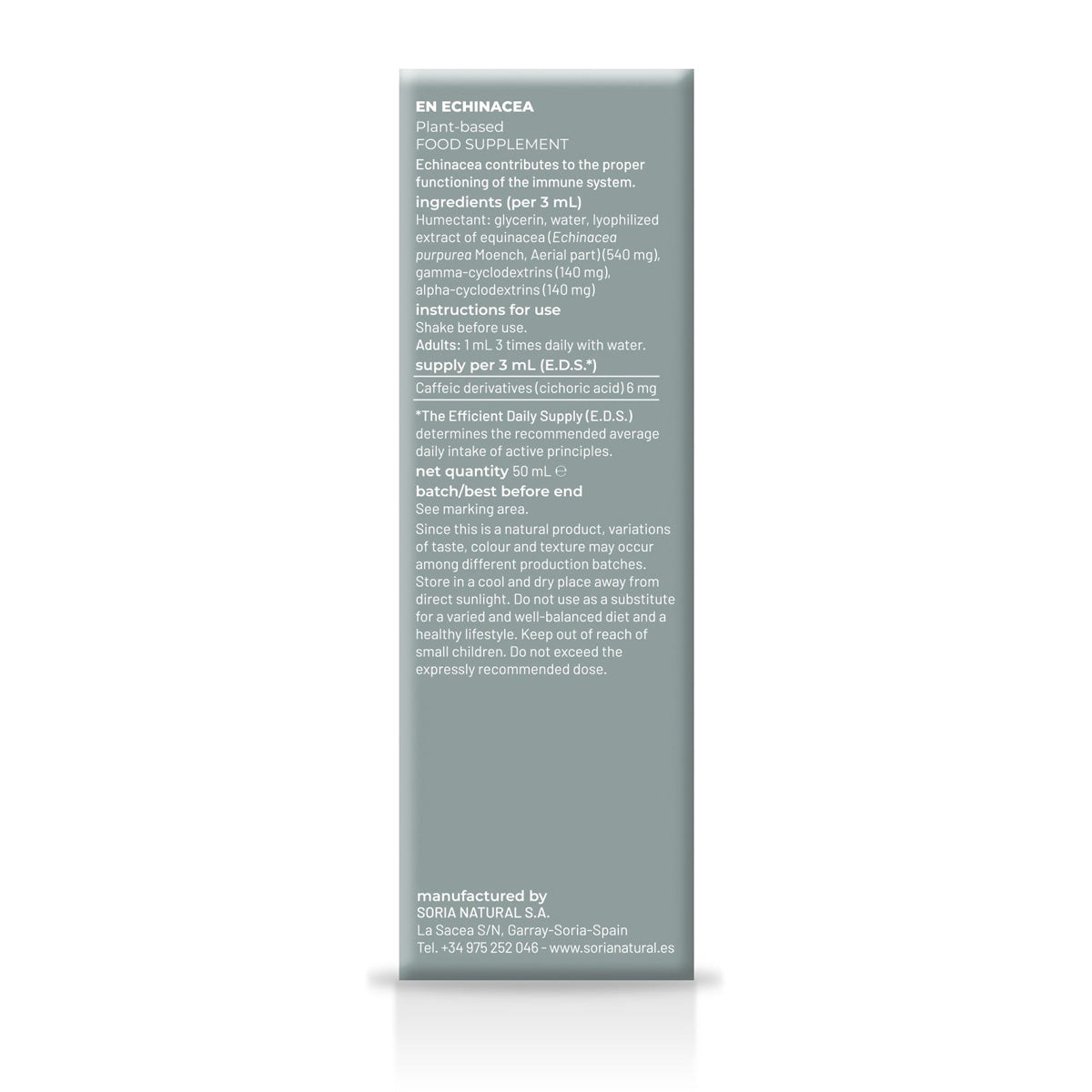 Embalagem 3x Soria Natural Extrato de Equinácea, 50 ml