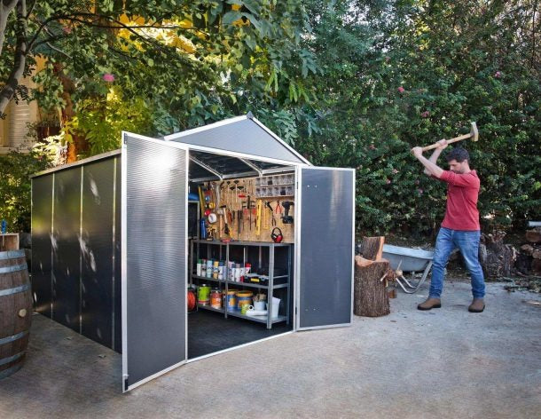 Telheiro de jardim Rubicon 185x304 cm Canopia cinzento escuro