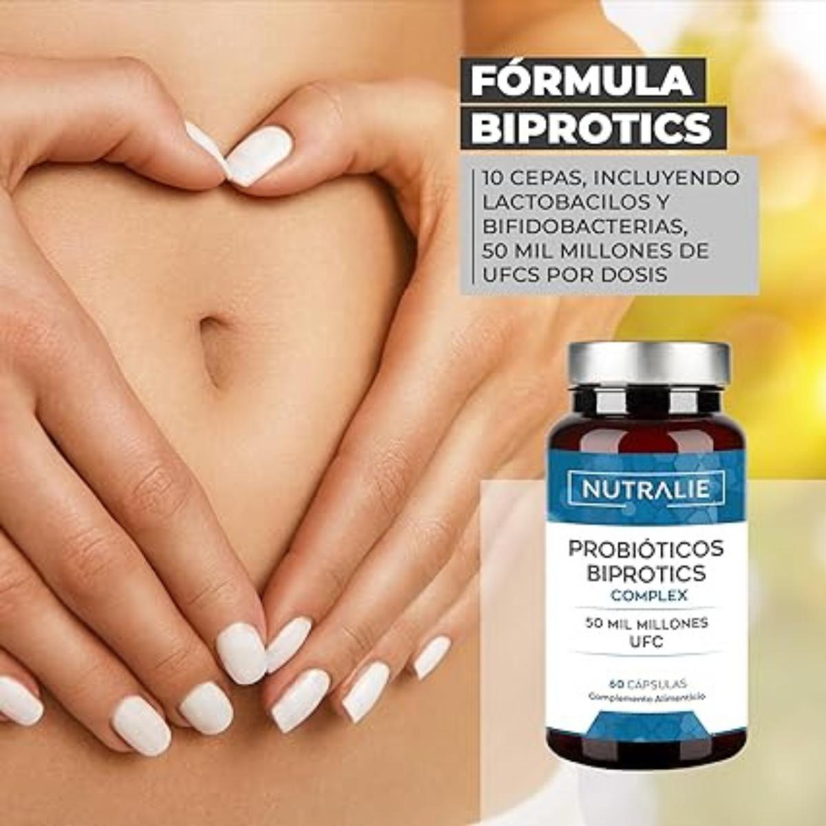 Nutralie Probióticos Intestinais 10 Estirpes 60 Cápsulas