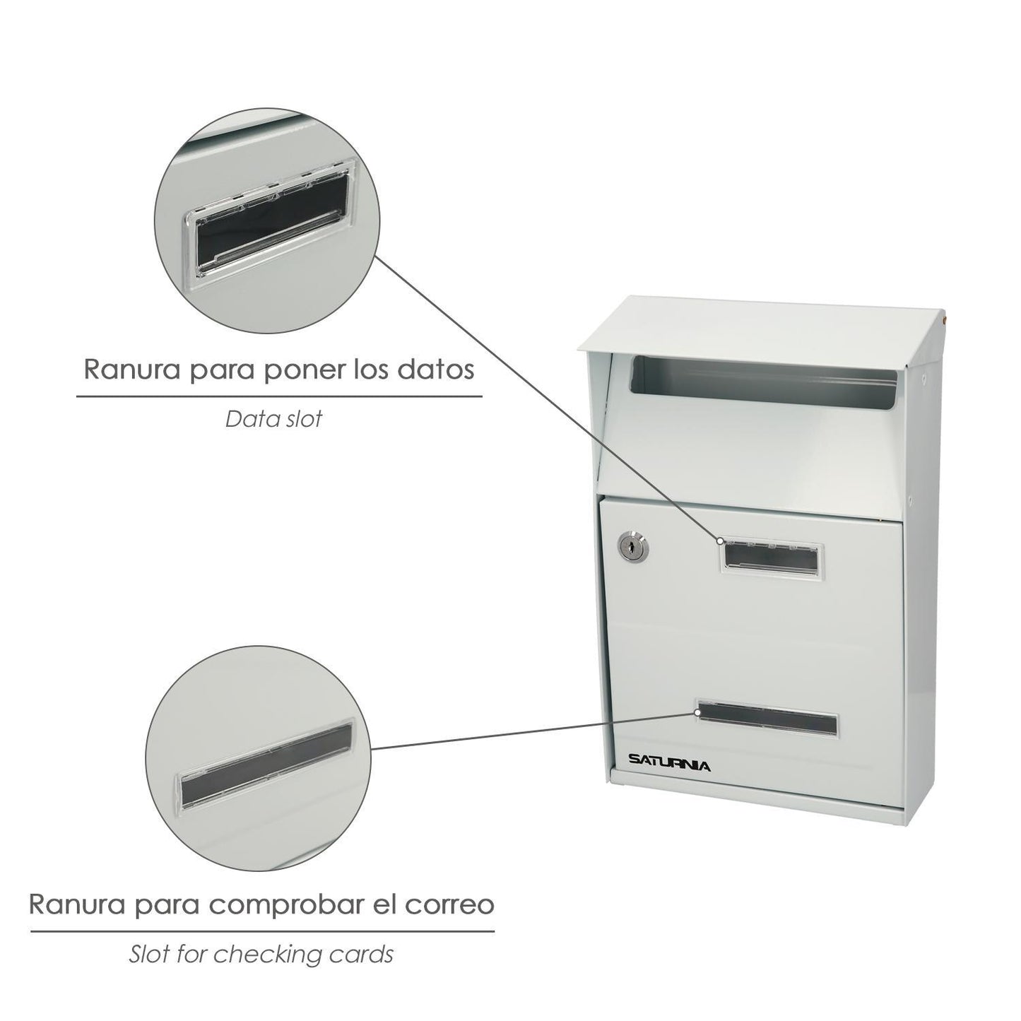 Buzon Exterior Country Blanco 215 X 320 X 105 Mm.