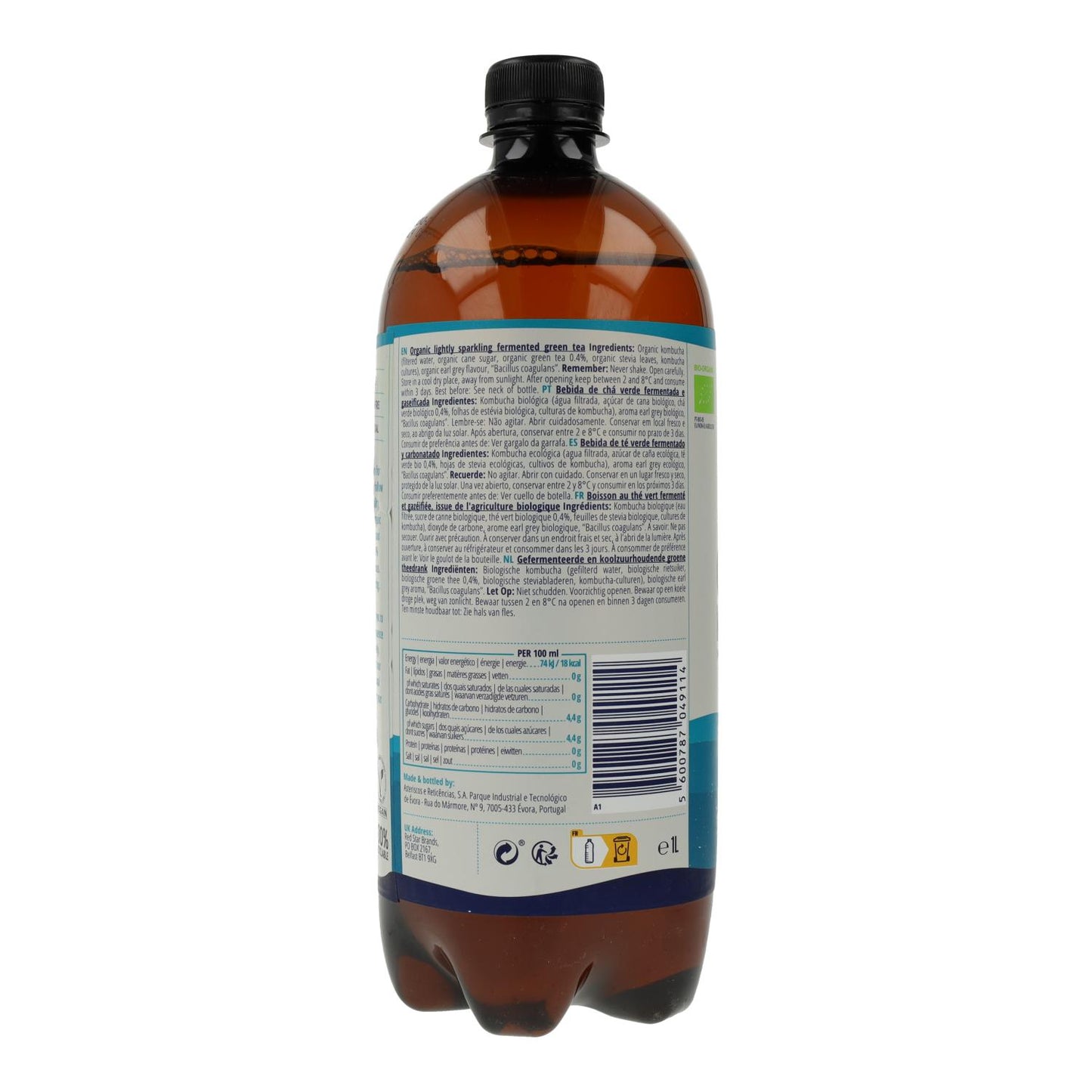 Bebida de Kombucha BIO Original Captain Kombucha 1 L