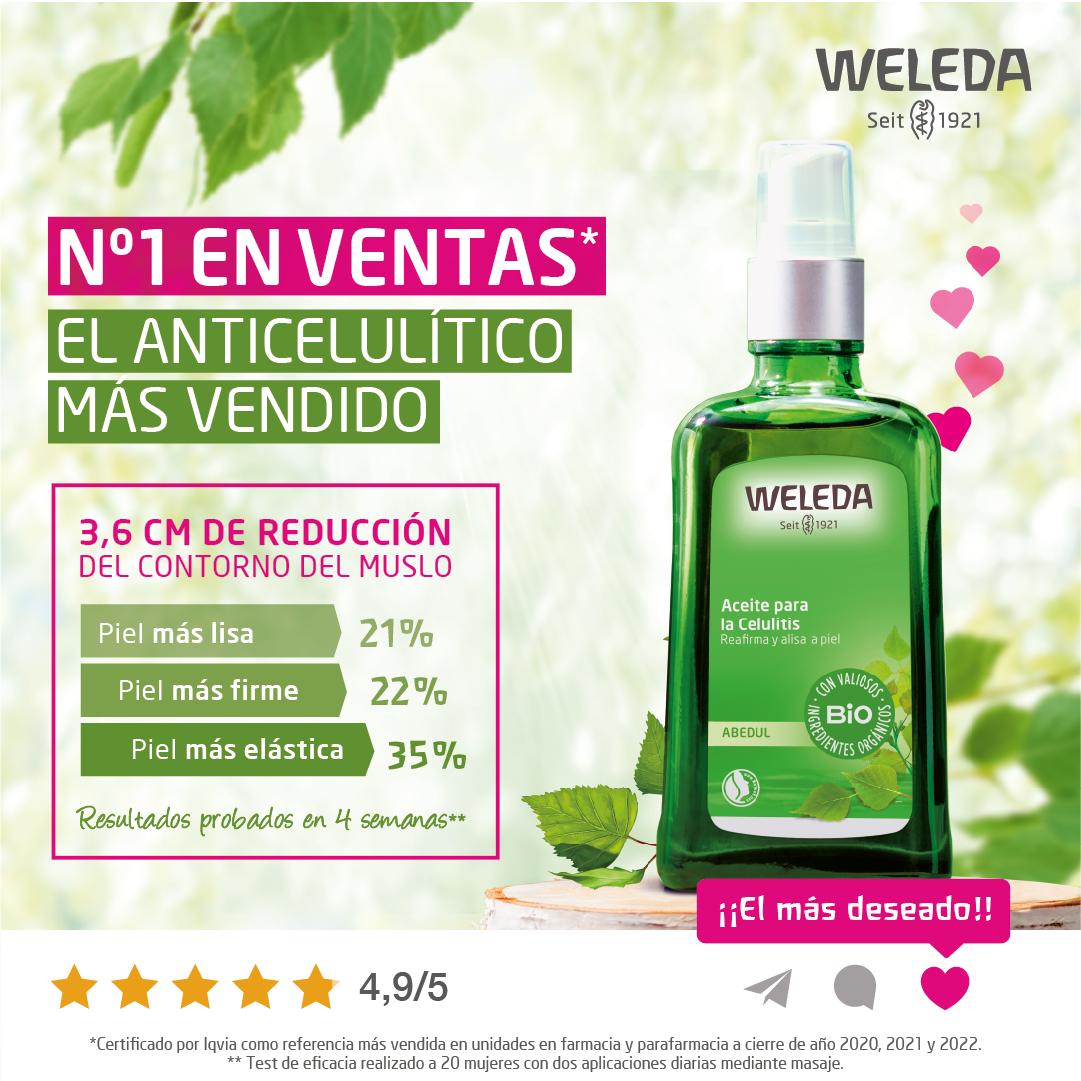 Embalagem de 2 Óleos Anticelulíticos de Bétula Weleda 100ml