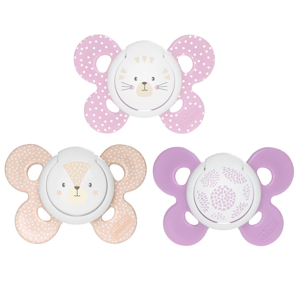 Chupeta Physio Comfort em silicone 6-16m 2 unidades sortidas Chicco