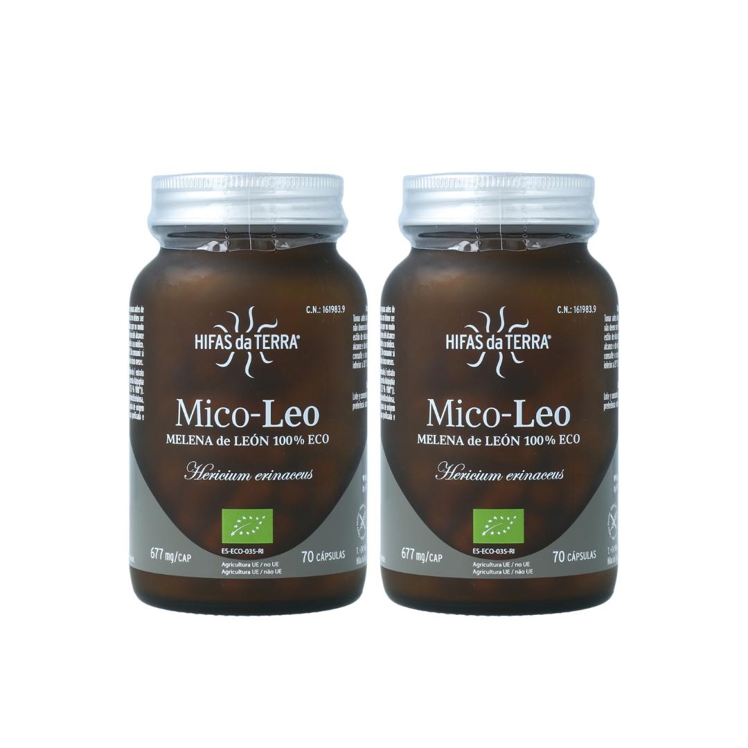 Pack 2x Mico Leo Juba de Leão BIO Hifas da Terra 677mg 70 cápsulas