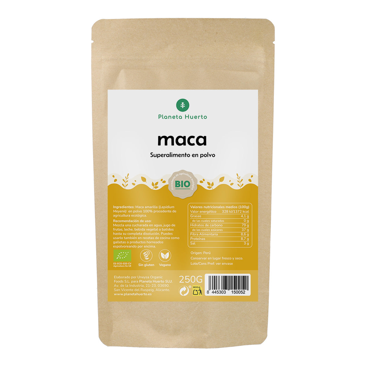 Maca em pó ECO Planeta Huerto 500 g