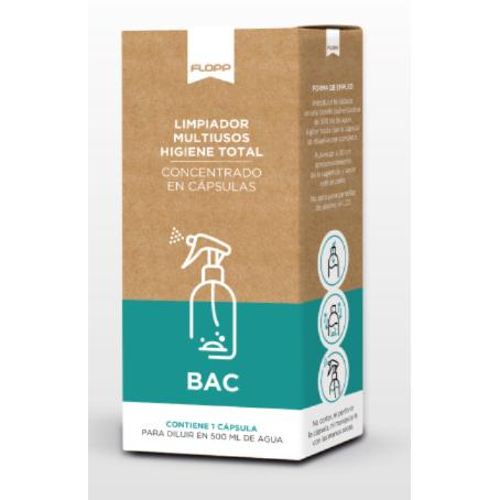 Produto de limpeza doméstico multiusos ECO Refill Flopp com 2 cápsulas