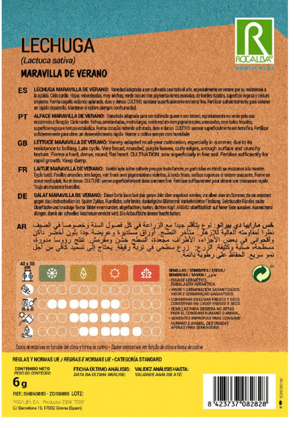 Semillas Lechuga Maravilla de verano 3g_1