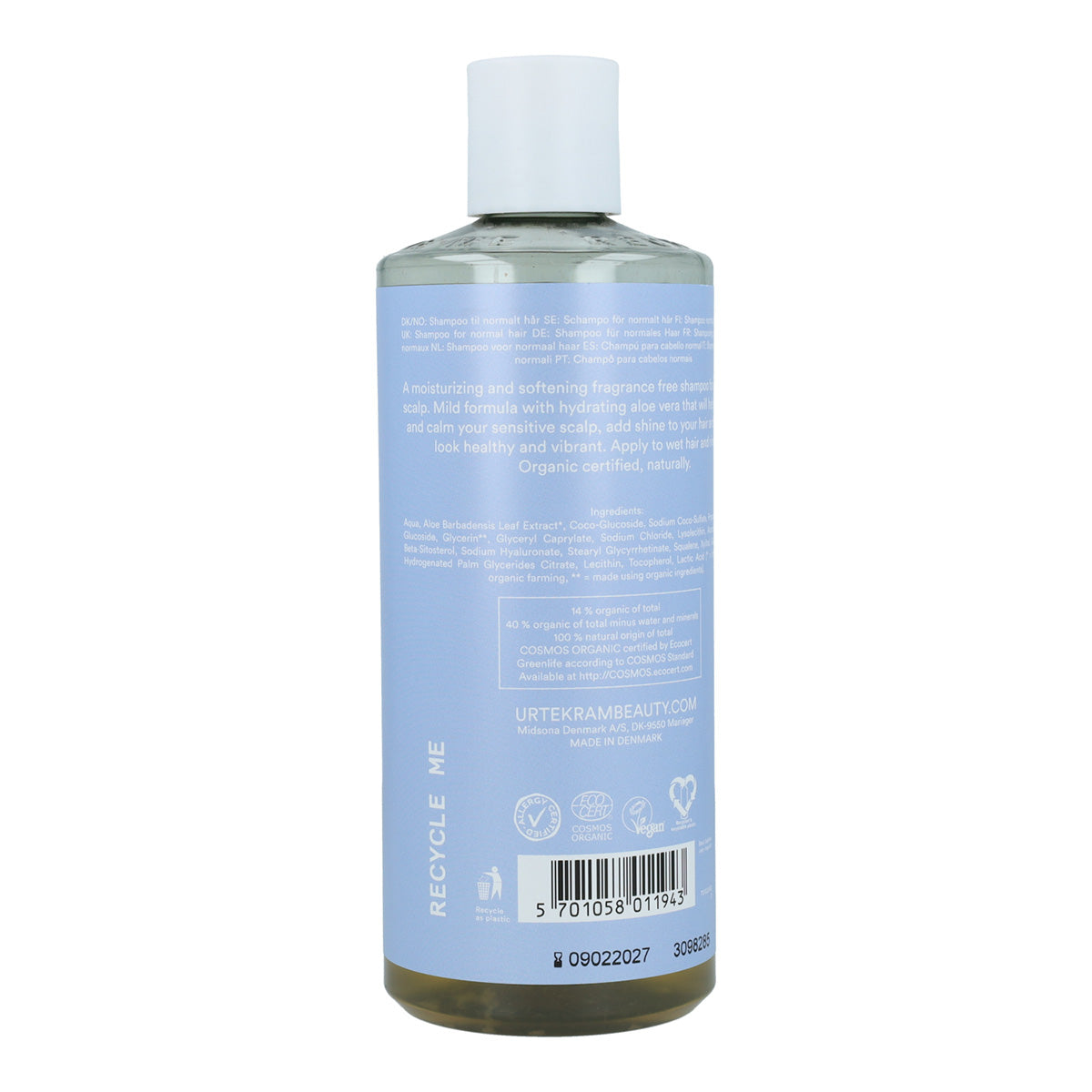 Champô sem fragrância Urtekram