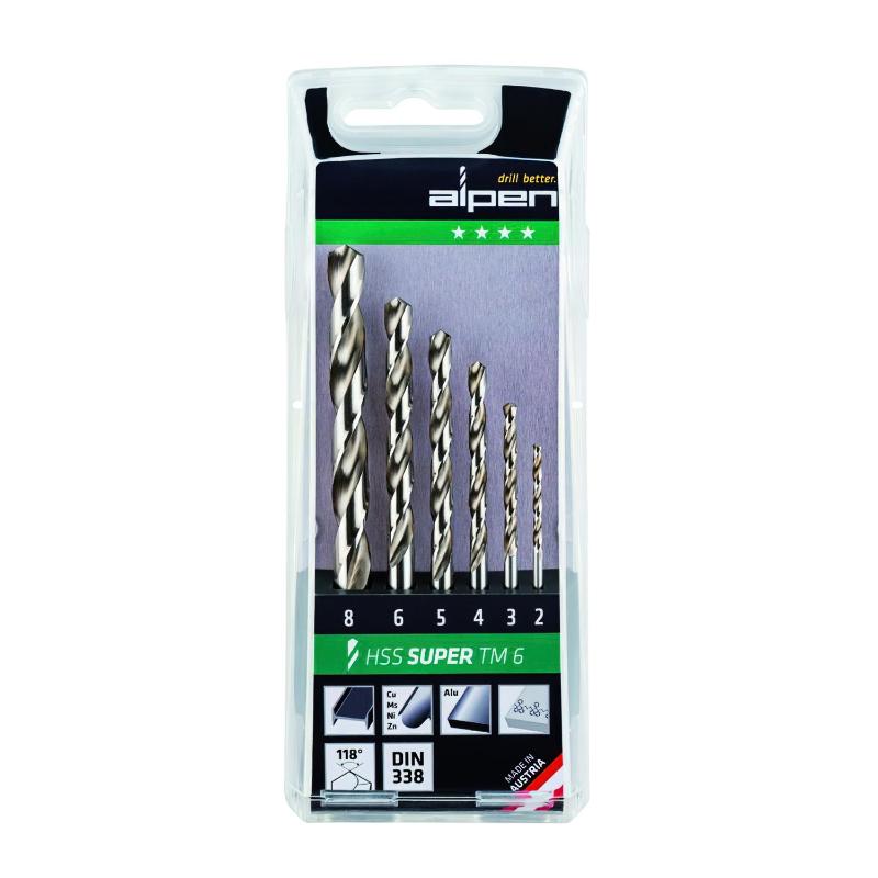 Estuche Brocas Alpen Hss Pro 6 Piezas_0