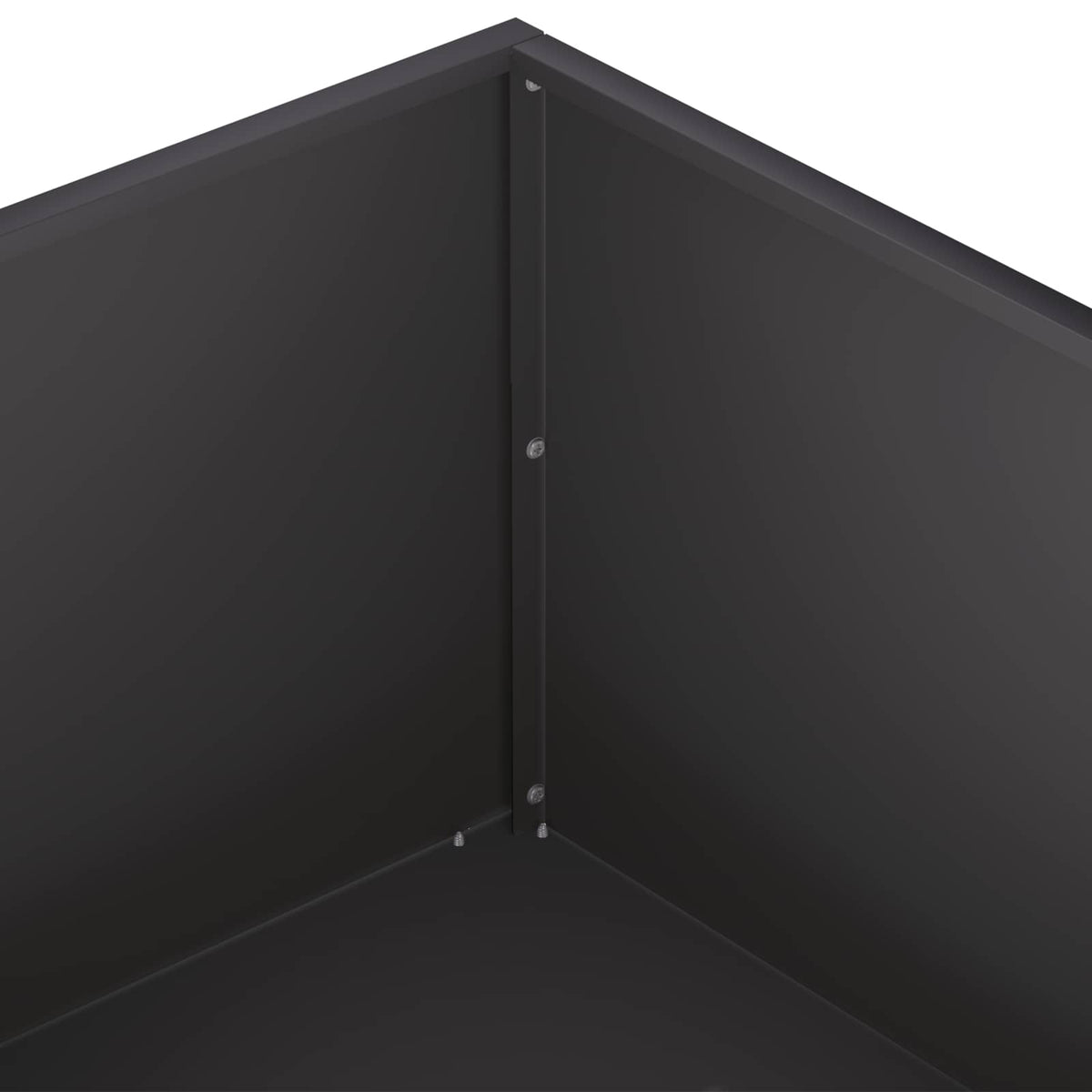 Macetero De Jardín 2 Uds. Negro 40 X 40 X 20 Cm_5