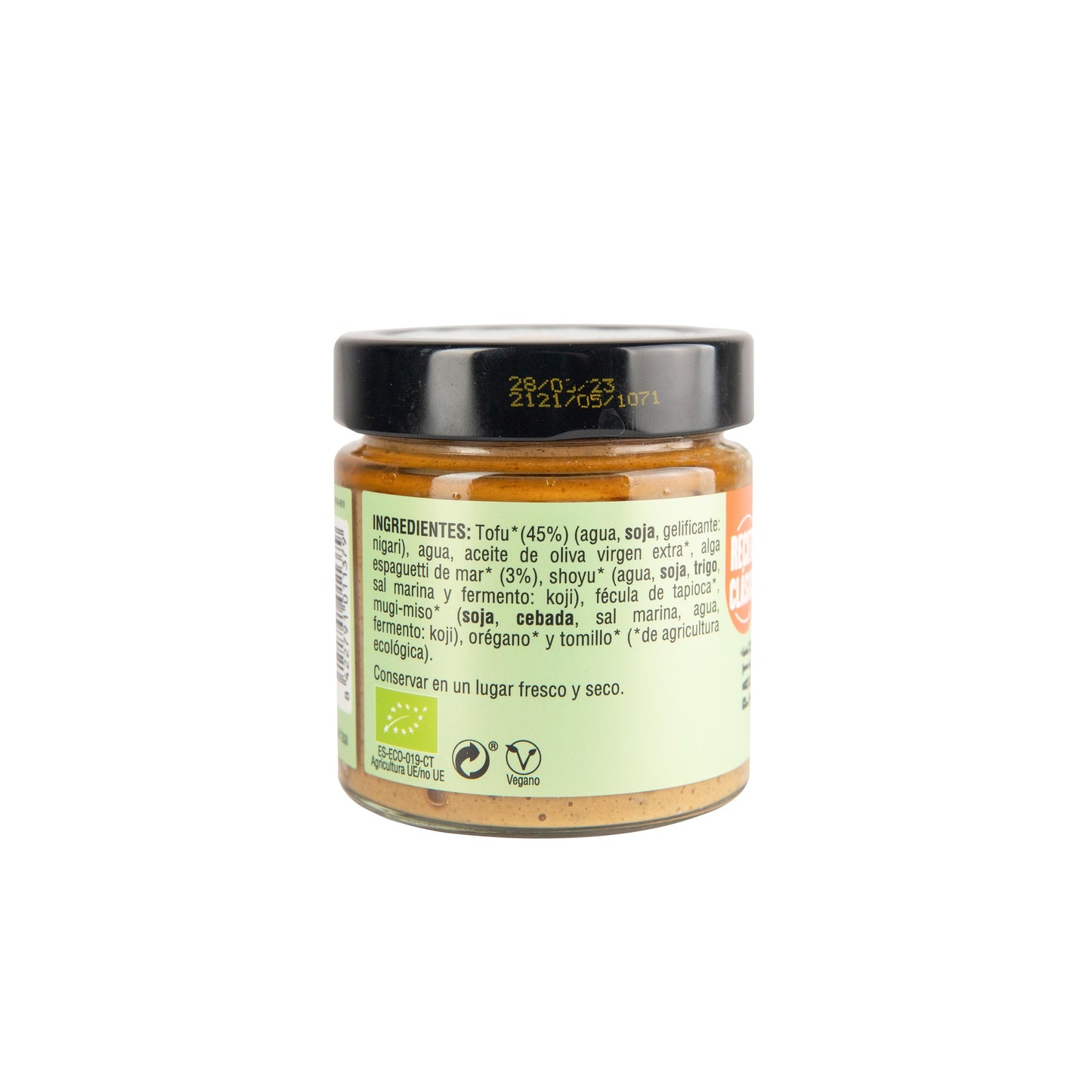Patê Grande de Alga Marinha Vegetal Biológico 180g