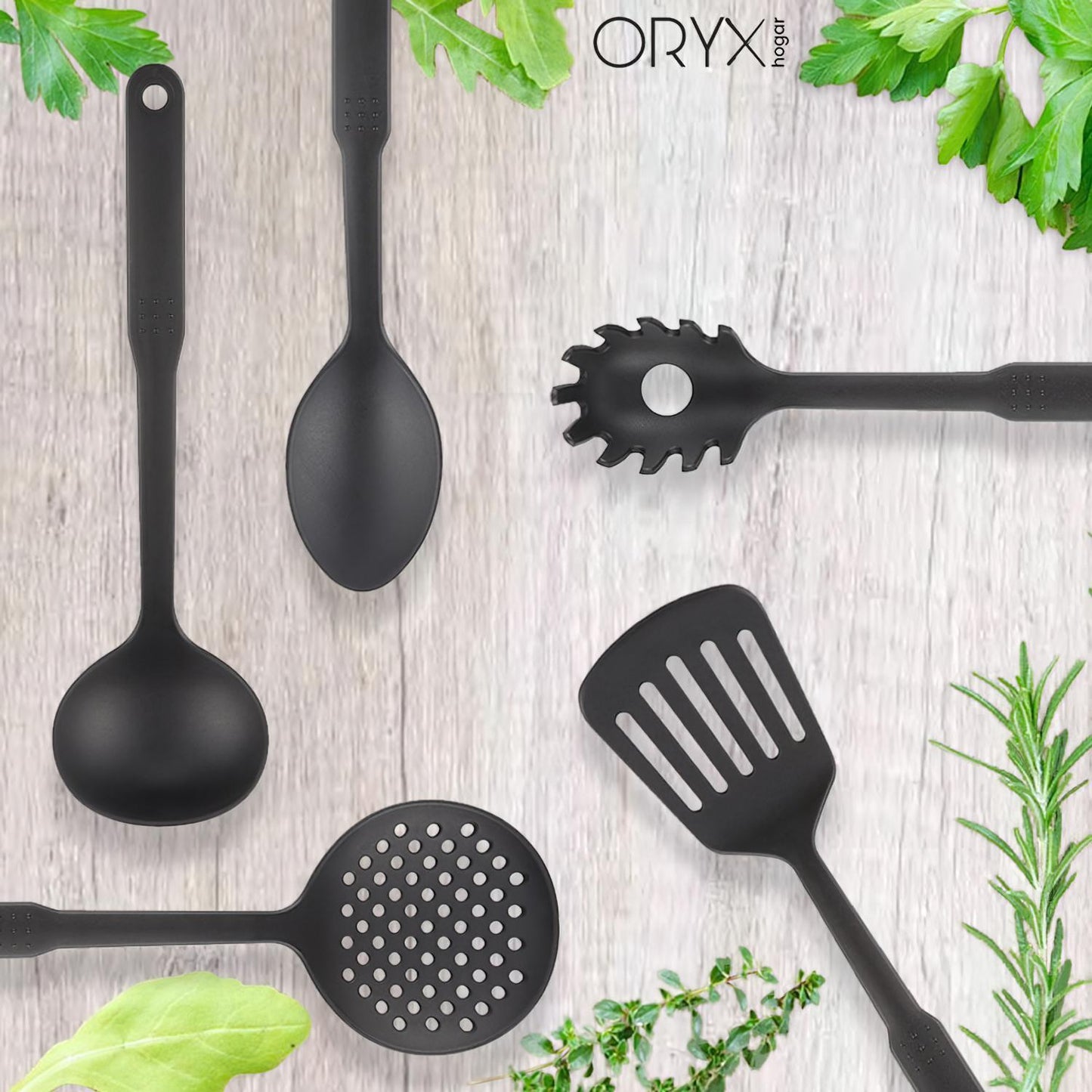 Cucharon Servir Cocina Nylon Basic 32 X 9.5 Cm._3