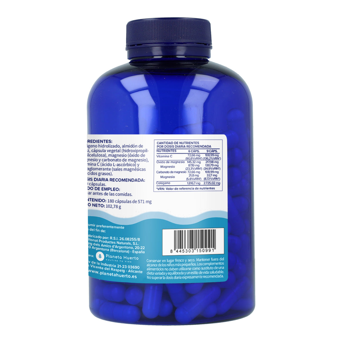 Colagénio Plus Planeta Huerto 180 cápsulas
