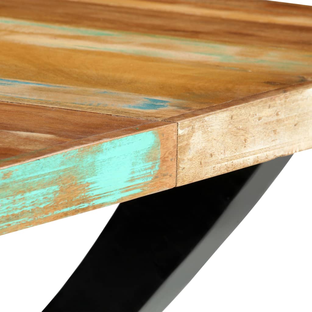 Mesa De Comedor De Madera Maciza Reciclada 180x90x76 Cm_4