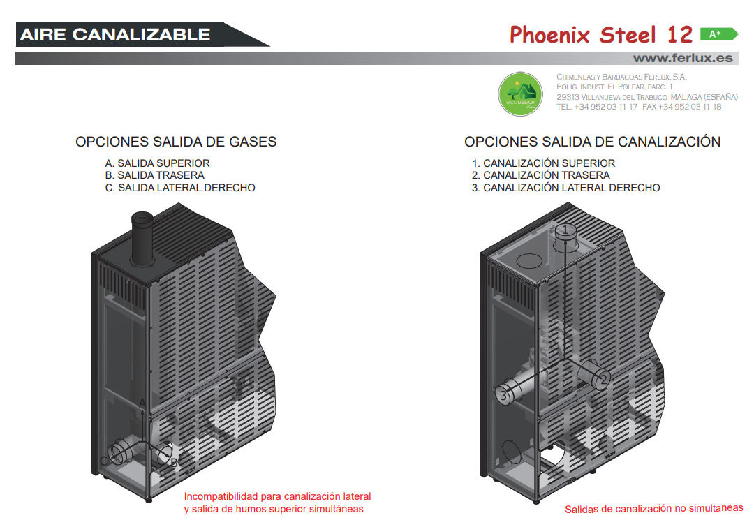 Bricosol Estufa De Pellets Phoenix Steel 12 Negro De Ferlux_4