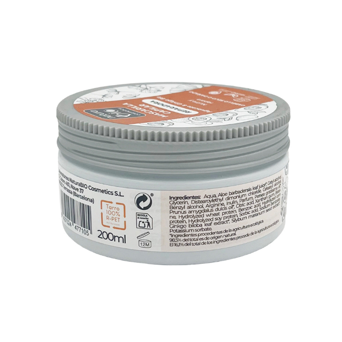 Máscara Capilar Reparadora NaturaBIO 200ml