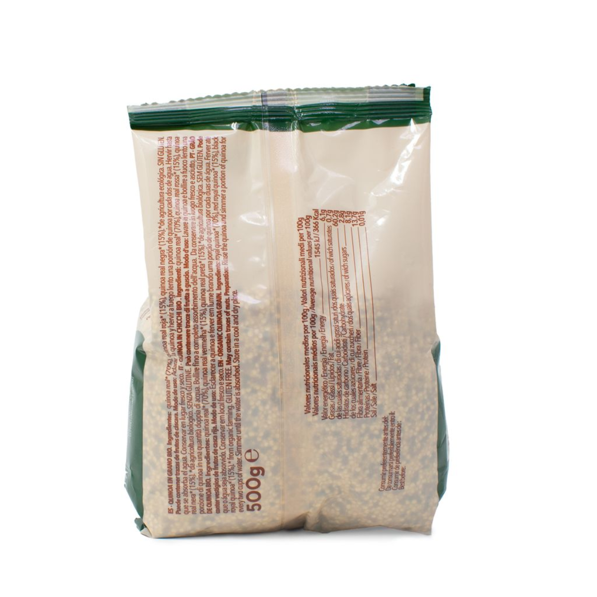 Quinoa Real Três Cores Sem Glúten Quinoa Real 500 g