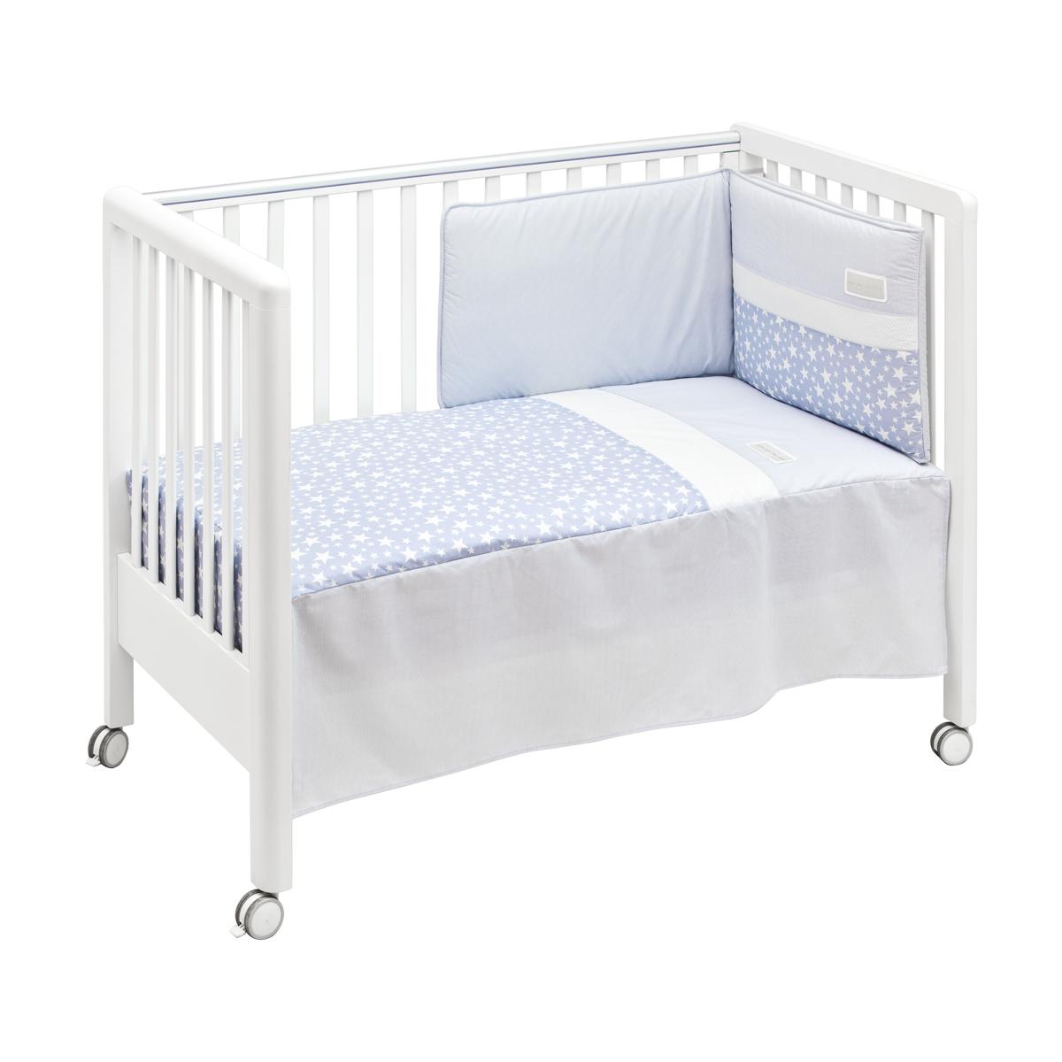 Conjunto de edredão e protetor de berço Star, 60x120 cm. Bege