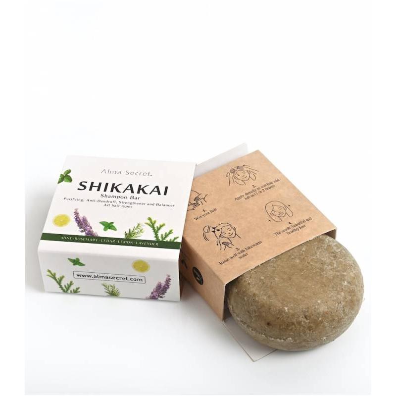 Shikakai Shampoo Sólido (Queda de Cabelo, Caspa e Dermatite) Alma Secret 85 g