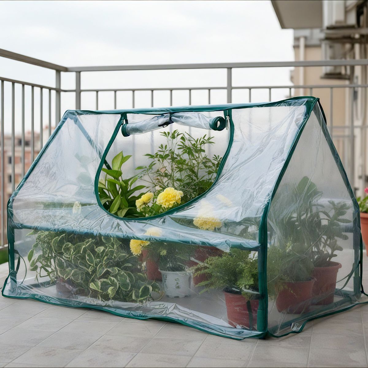 Mini estufa de pavimento Biotop em PVC 180 x 90 cm