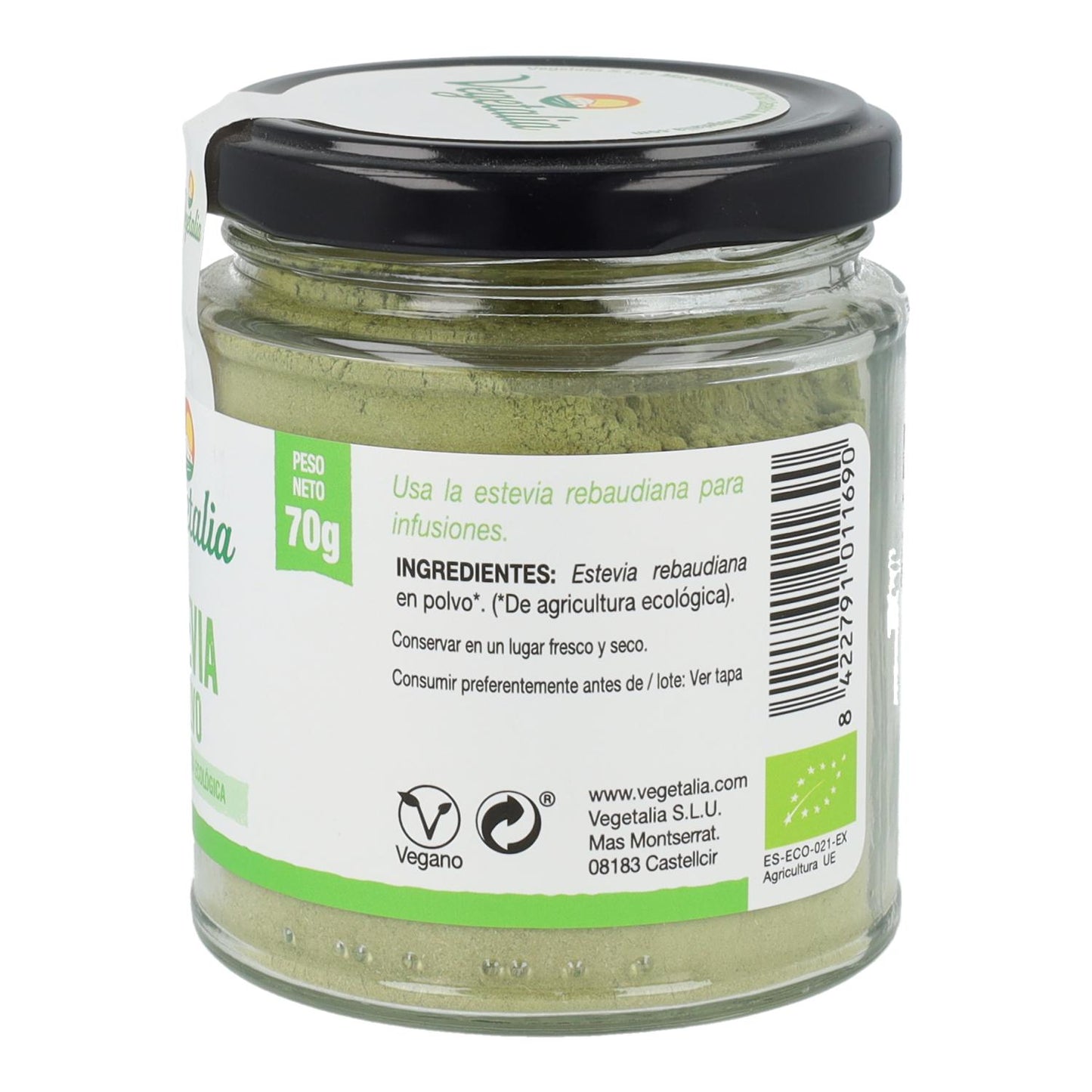 Pó de Stevia Orgânica Vegetalia 70 gr