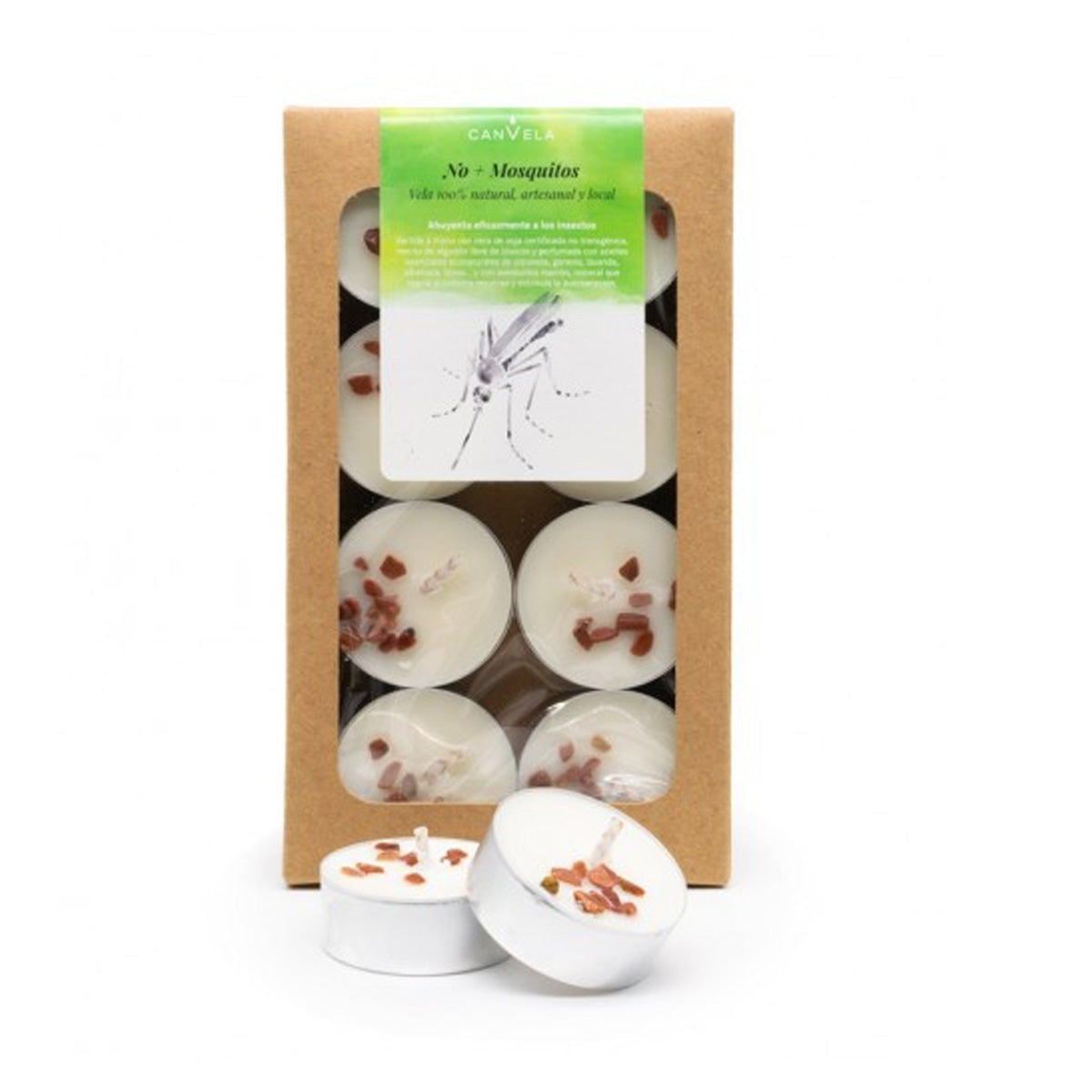 Vela de té perfumada No+Mosquitos CanVela 8 uds