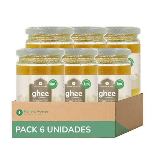 Embalagem de 6 Manteigas Clarificadas Ghee ECO Planeta Huerto 500 gr