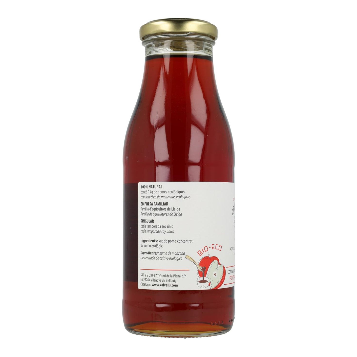 Concentrado de Maçã Cal Valls, 500 ml