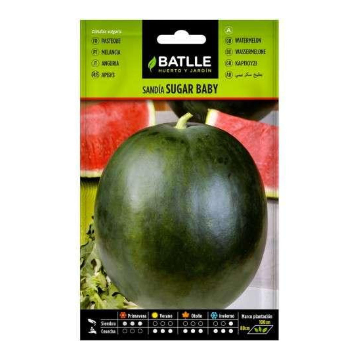 Sementes de melancia Sugar Baby Batlle