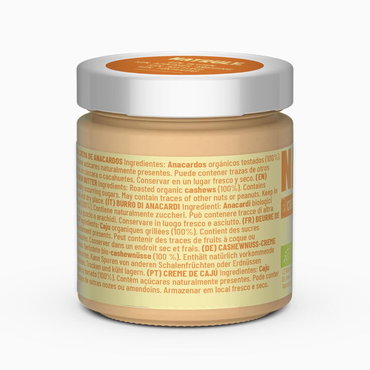 Creme de caju biológico BIO Natruly 200 g