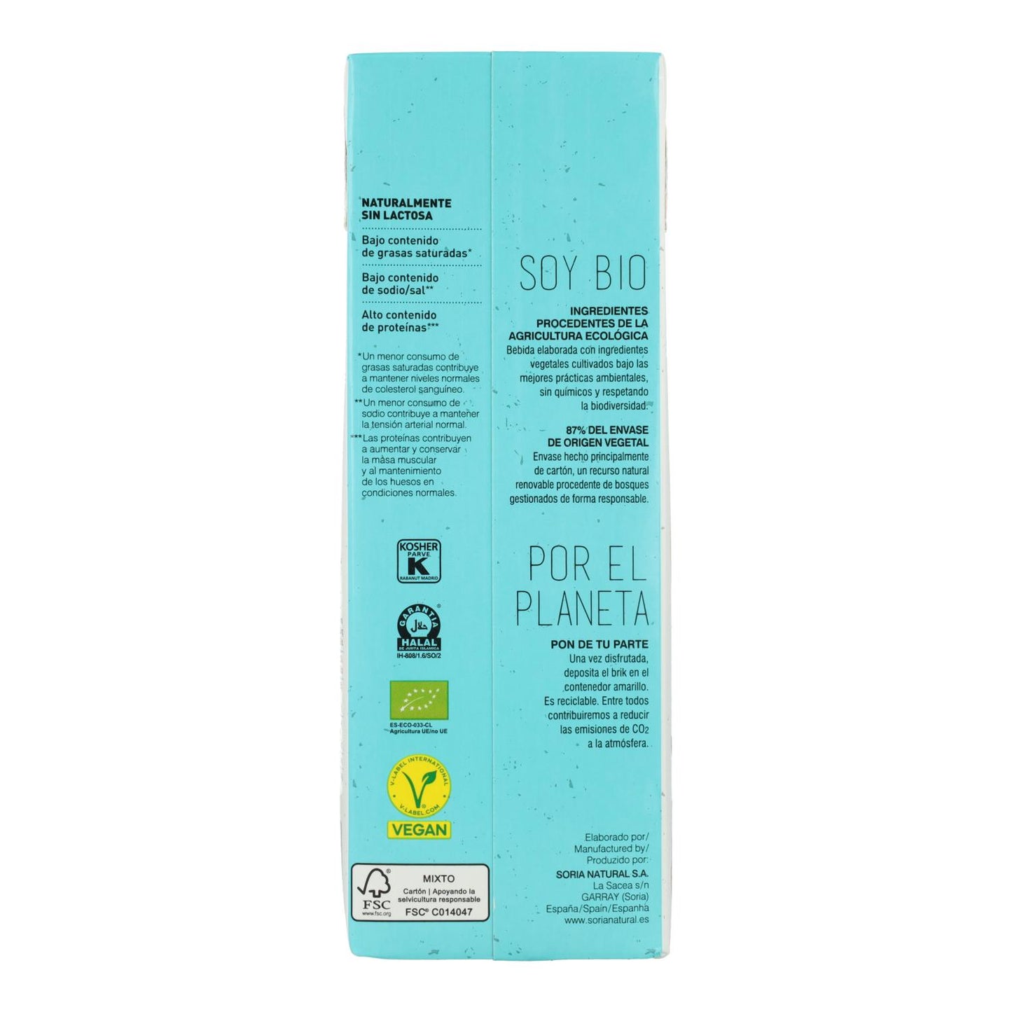 Bebida de soja Soria Natural ECO 1L