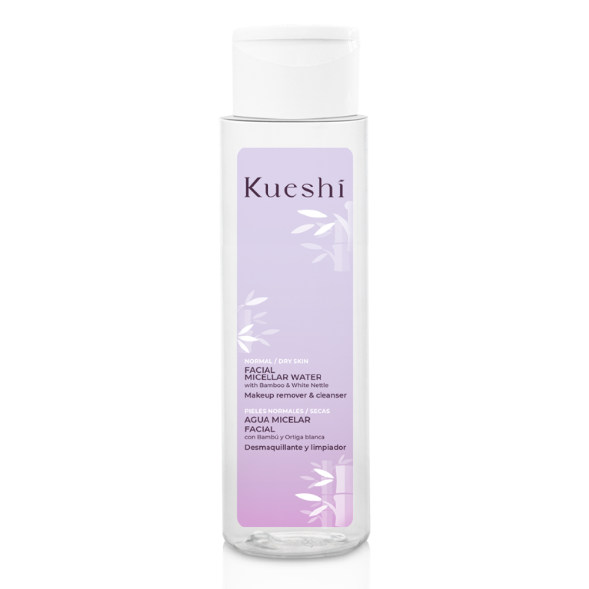 Água Micelar Facial Kueshi com Bambu e Urtiga Branca 400 ml