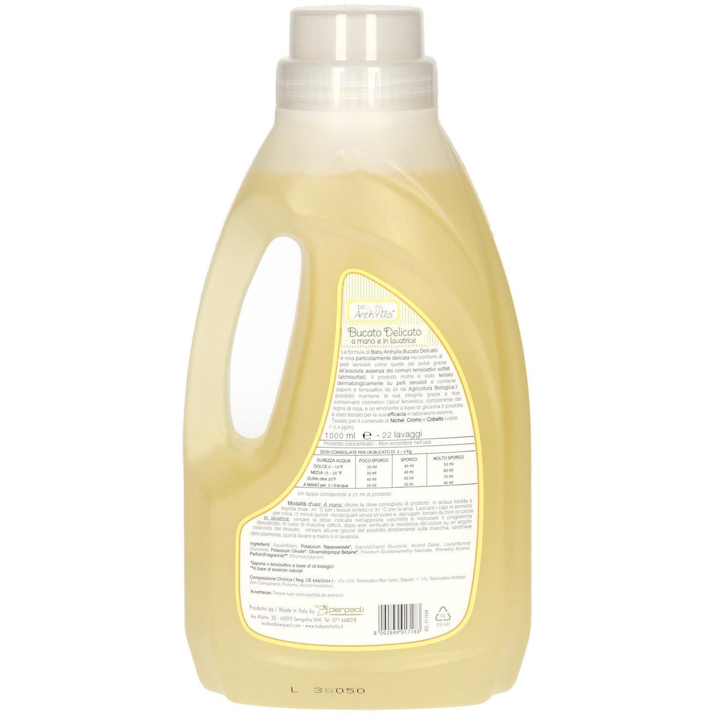 Detergente Orgânico Anthyllis Baby para Roupa Delicada 1 L