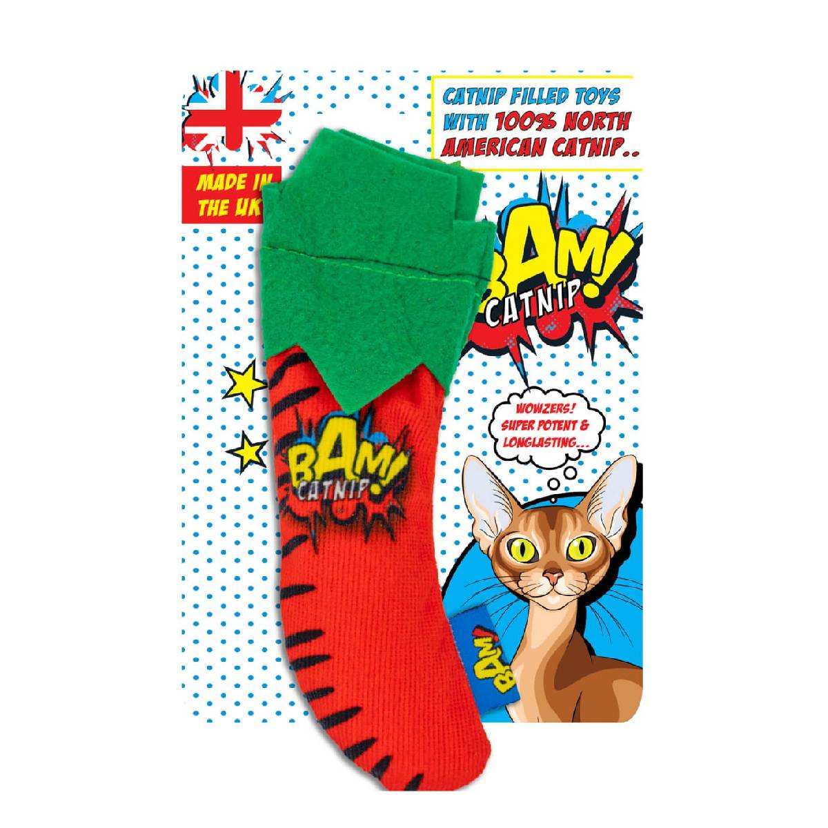 Brinquedo para gatos com pimenta e erva-gateira BAM!